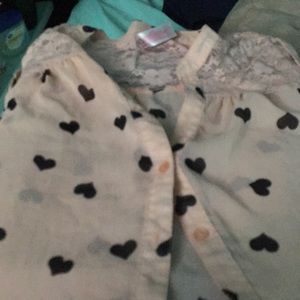 Pink shirt with hearts